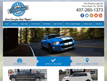 Tablet Screenshot of andersonmotorsorlando.com